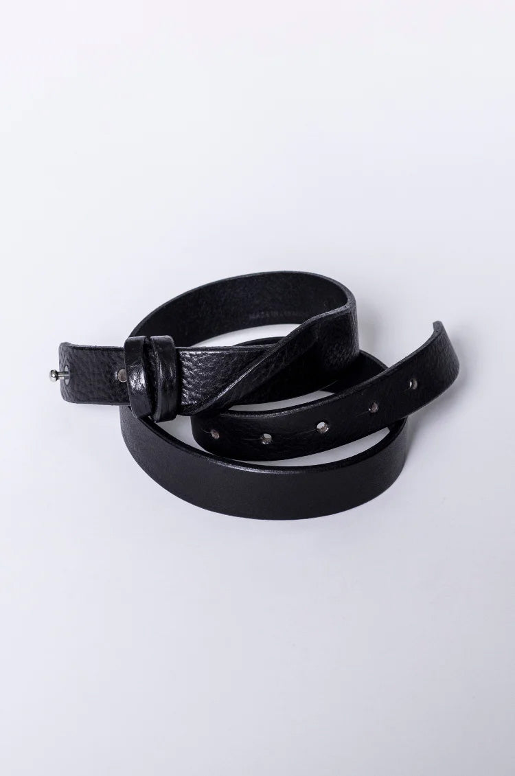 Black Leather Belt Loops