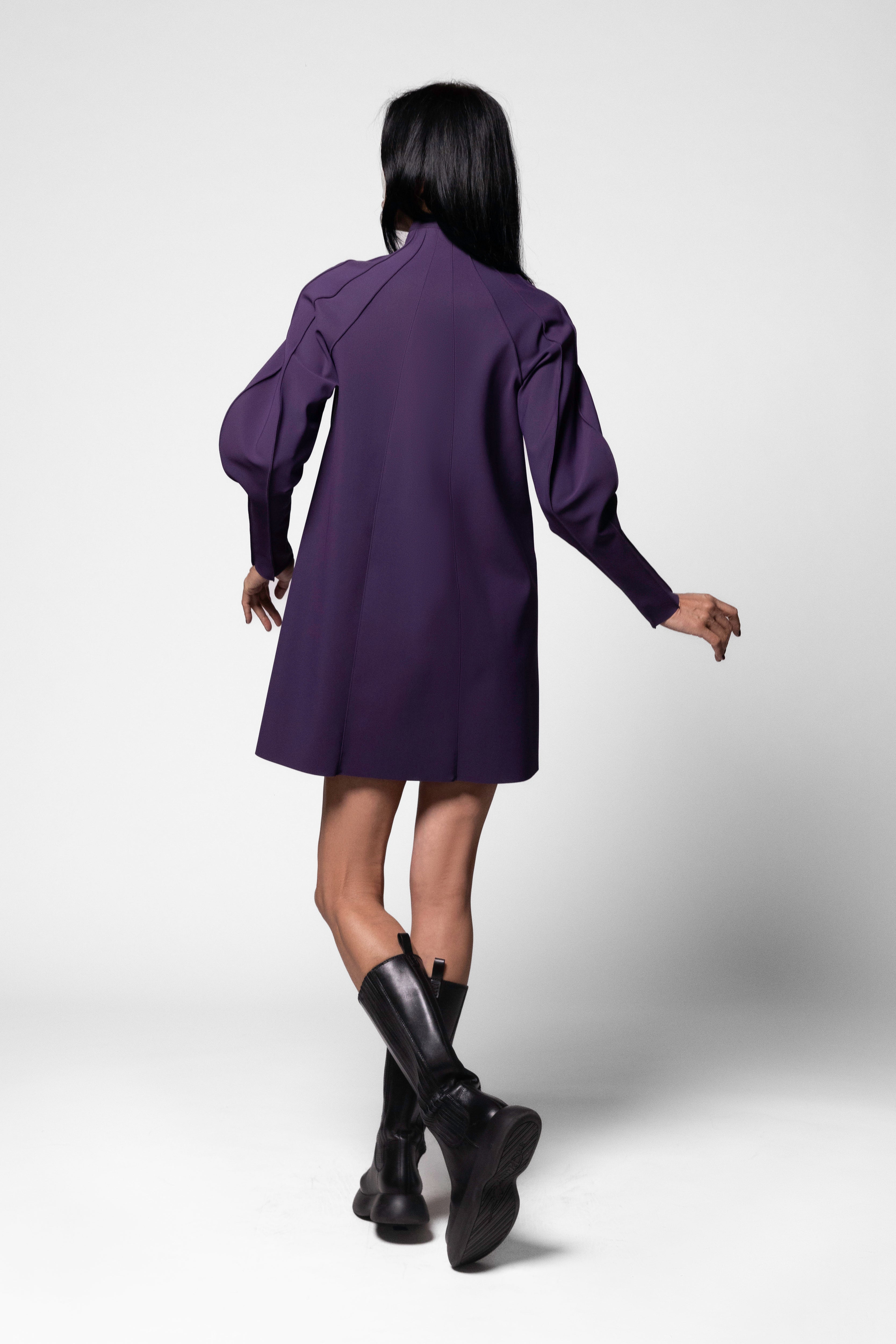 Akari Mini Tunic - Black Orchid