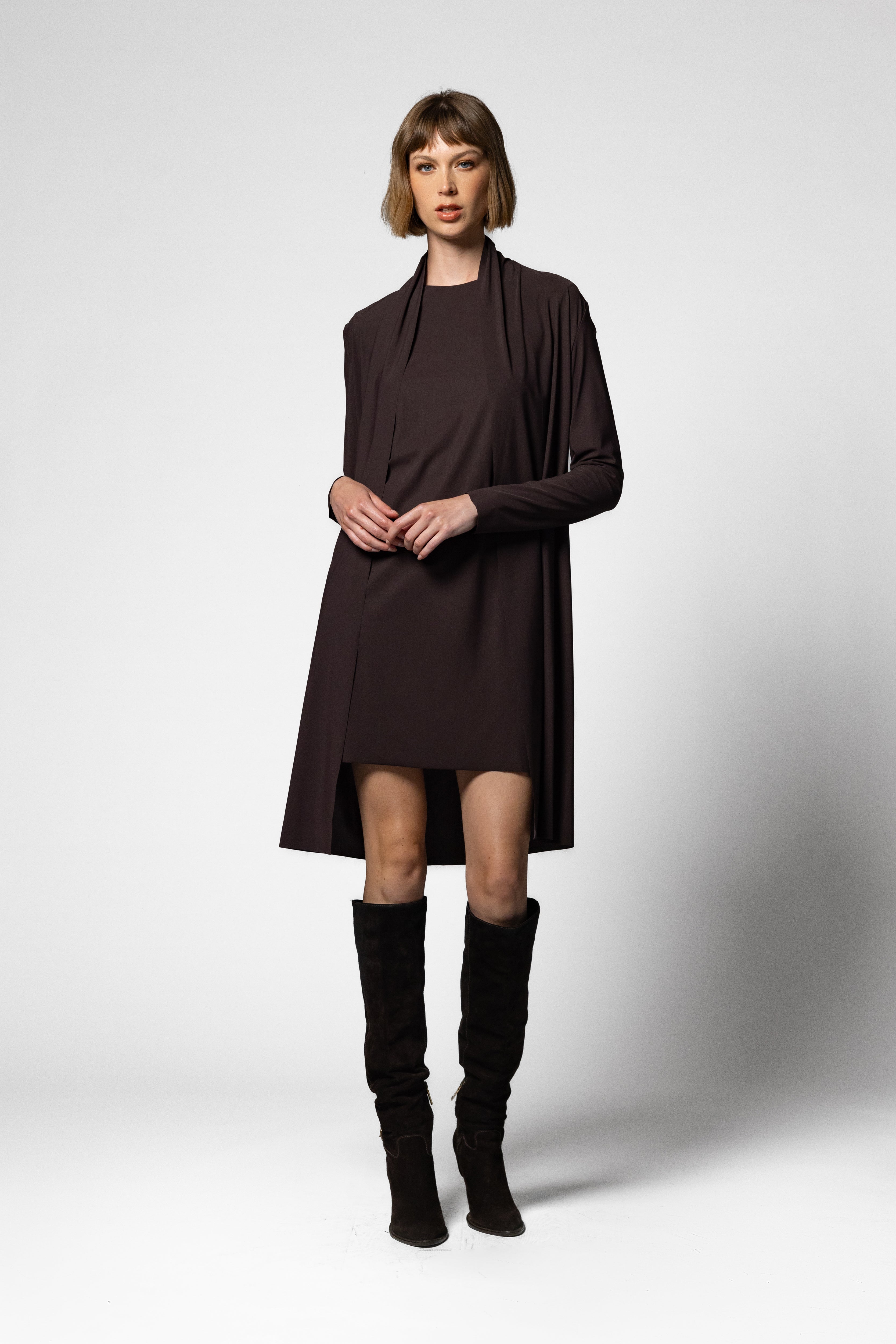 Jun Mini Tunic - Espresso