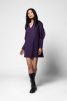 Akari Mini Tunic - Black Orchid