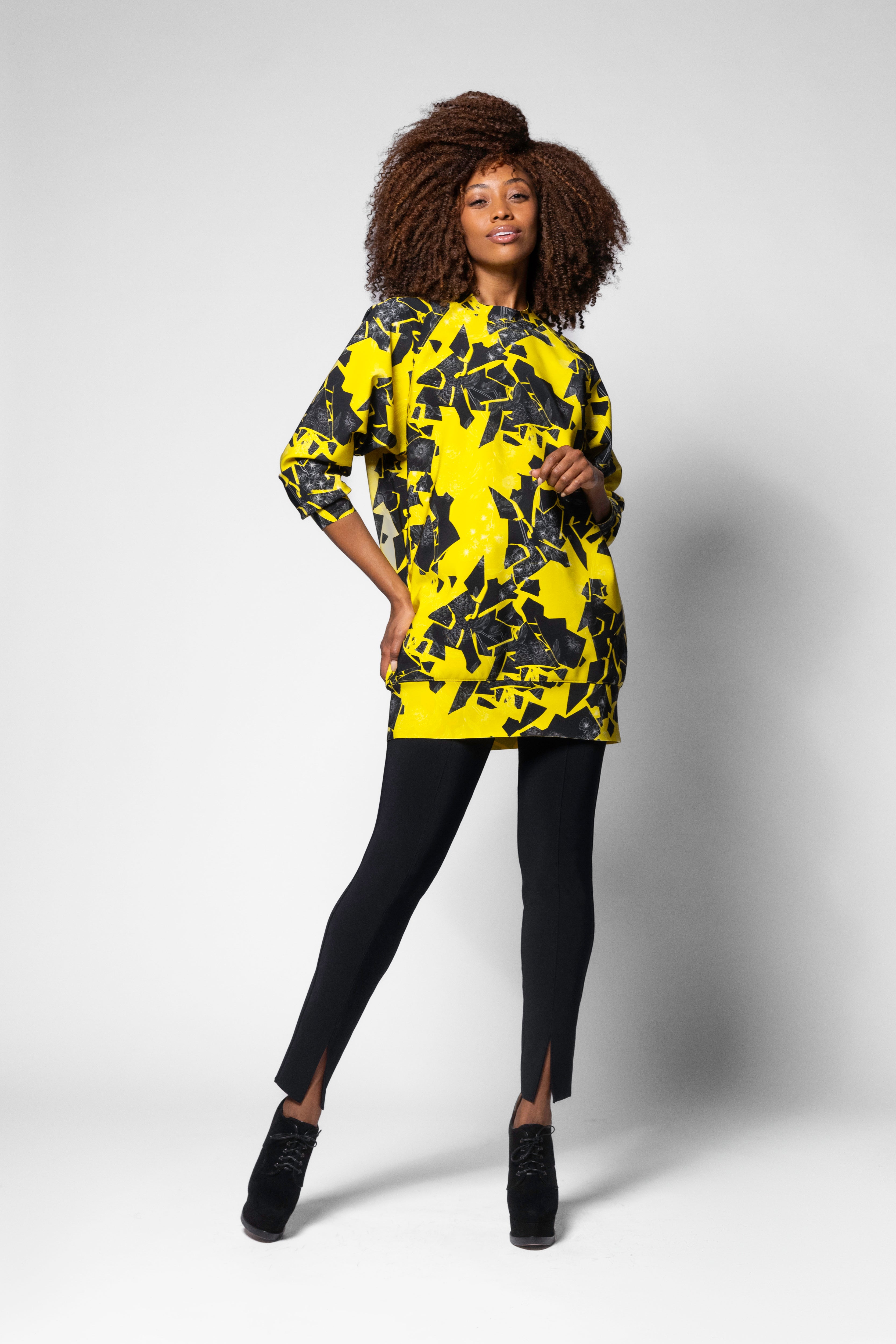 Raha Mini Tunic - Iwaki Print