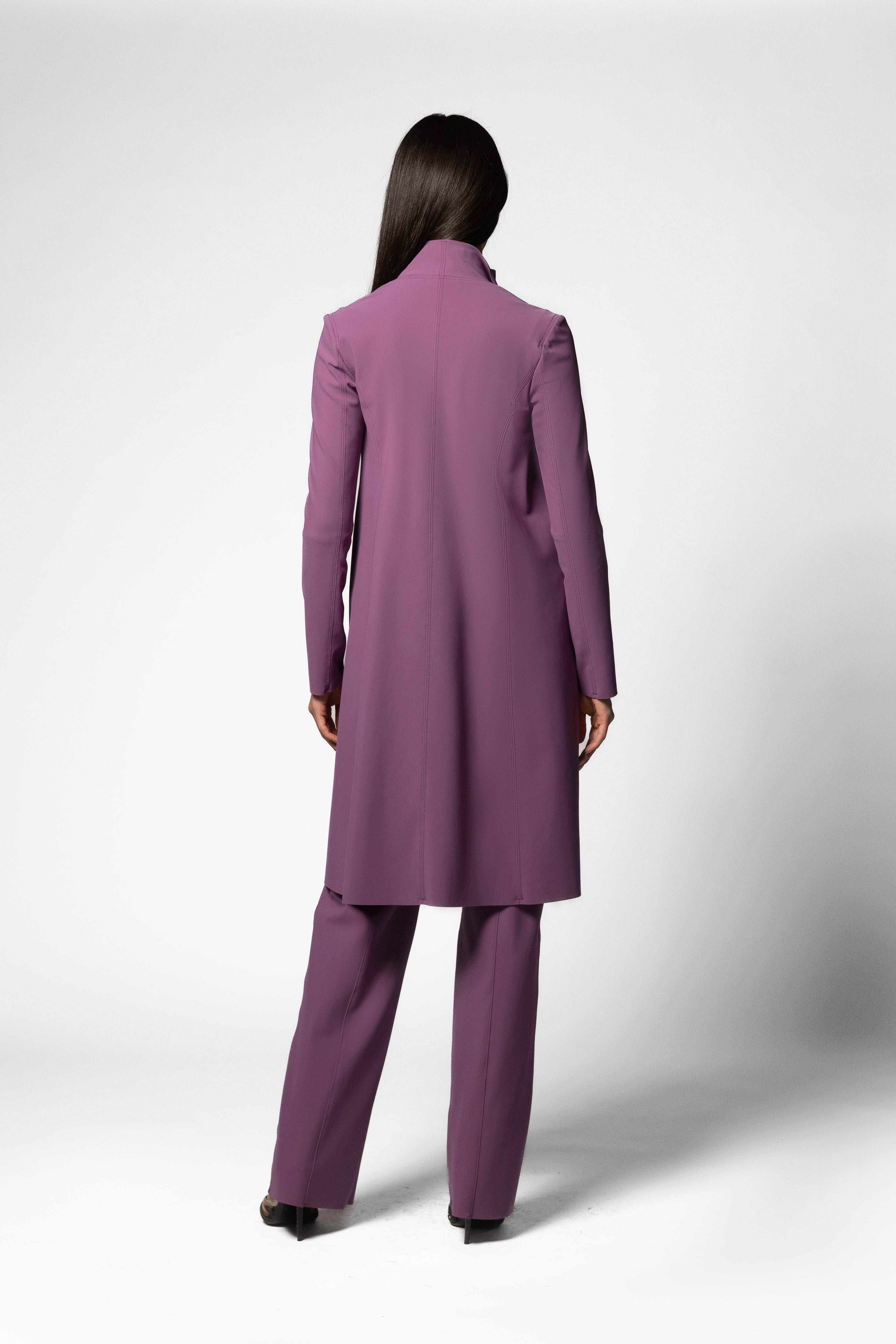 Reefer Coat - Plum