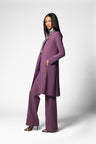 Reefer Coat - Plum