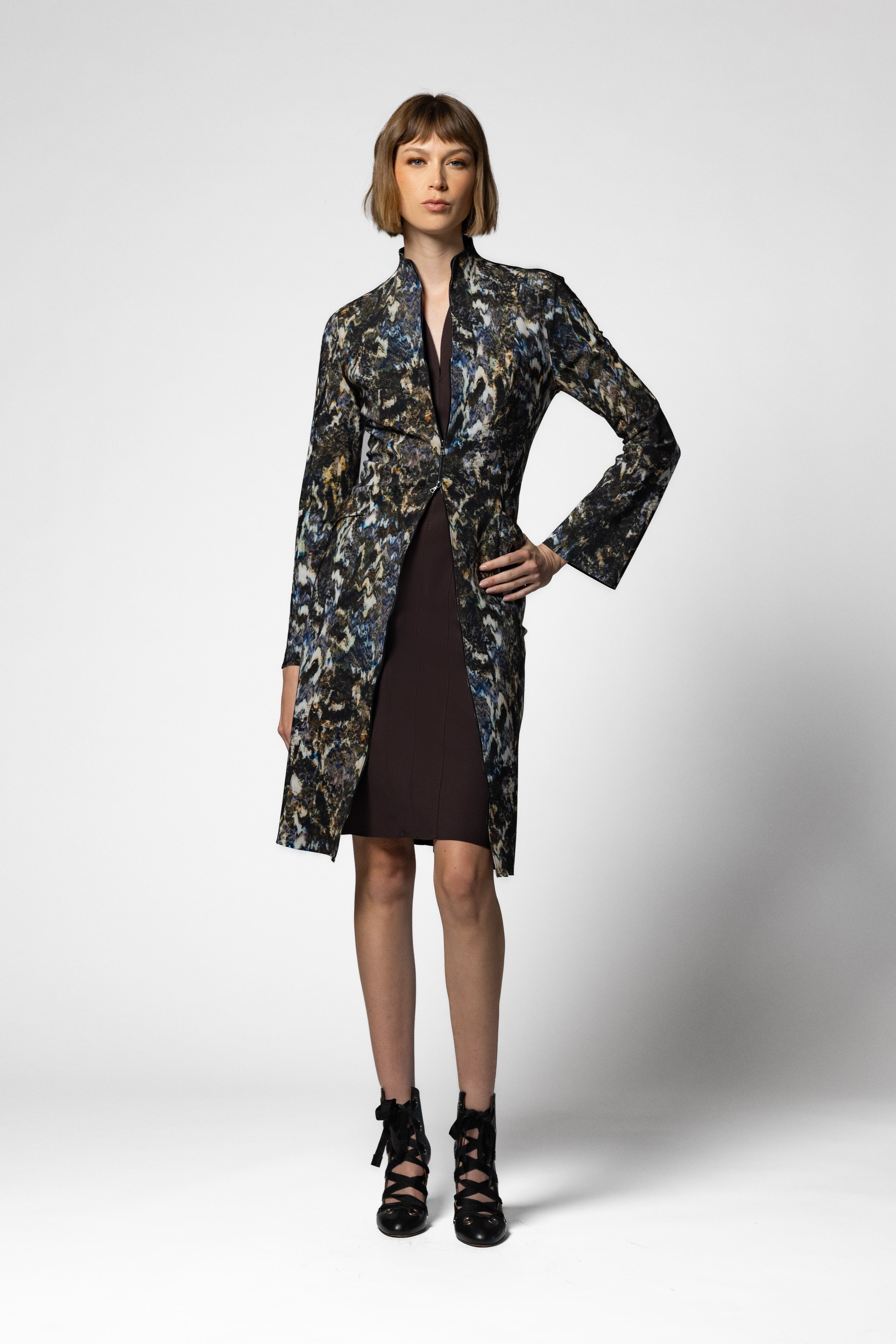 Sakiko Coat - Kyoto Print